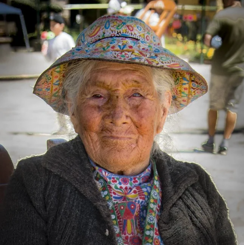 Portrait photographique d’une femme âgée issu du travail artistique d’Yves Streuli